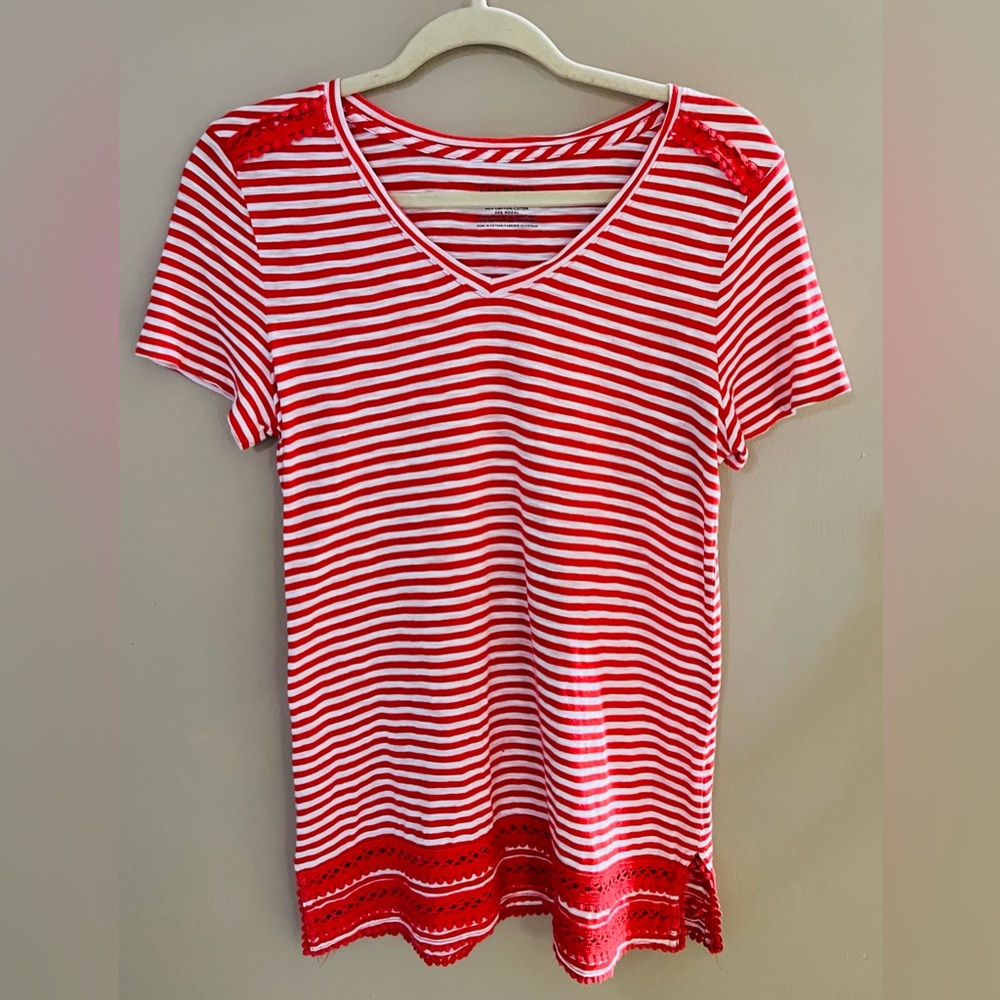 Talbots size small gently worn stripe tee